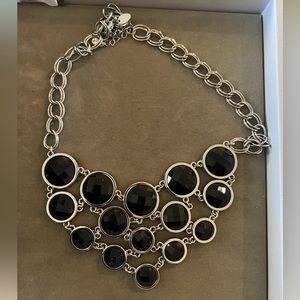 Navy blue Lia Sophia statement necklace